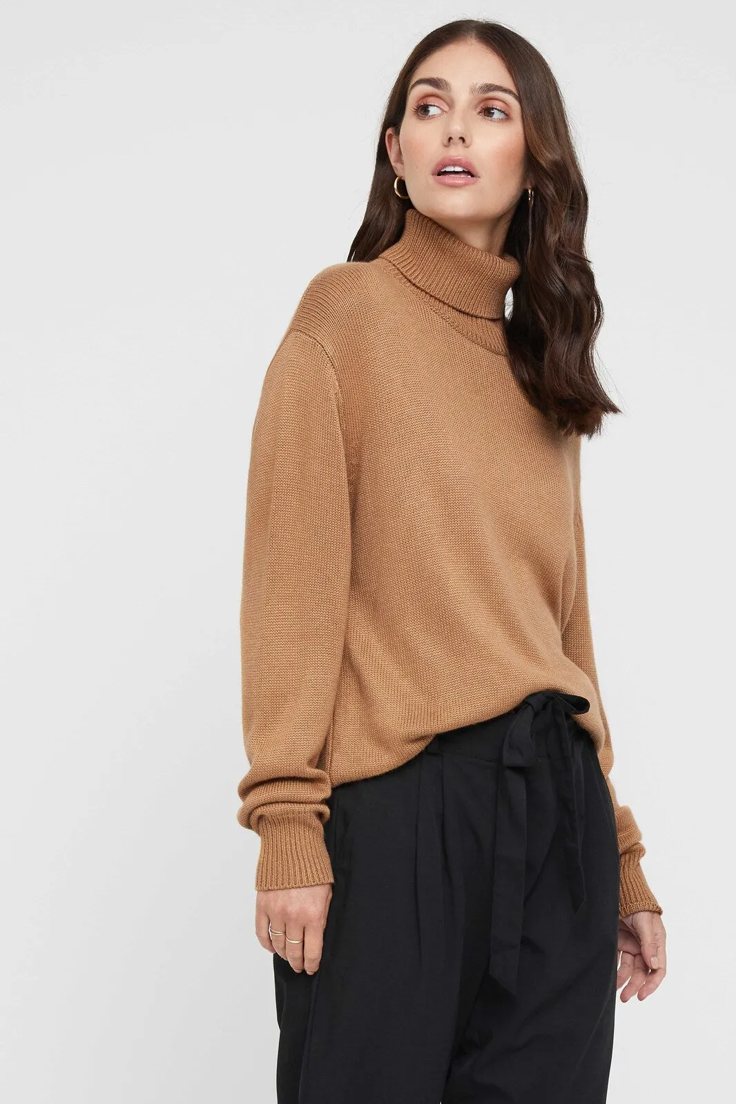 Turtleneck Knit - Camel