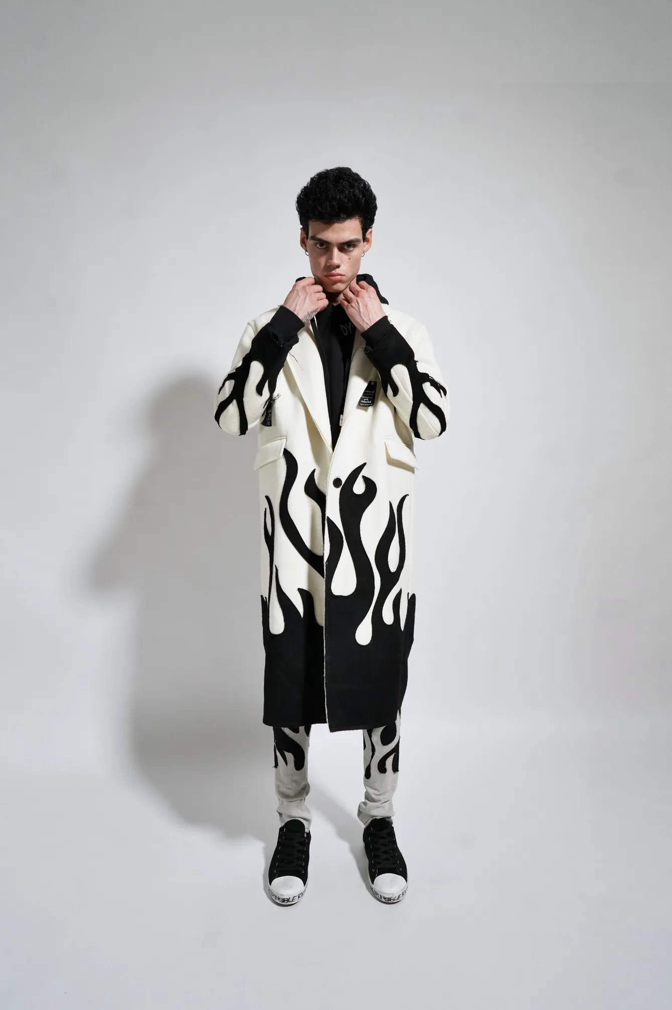 UP IN FLAMES OVERCOAT