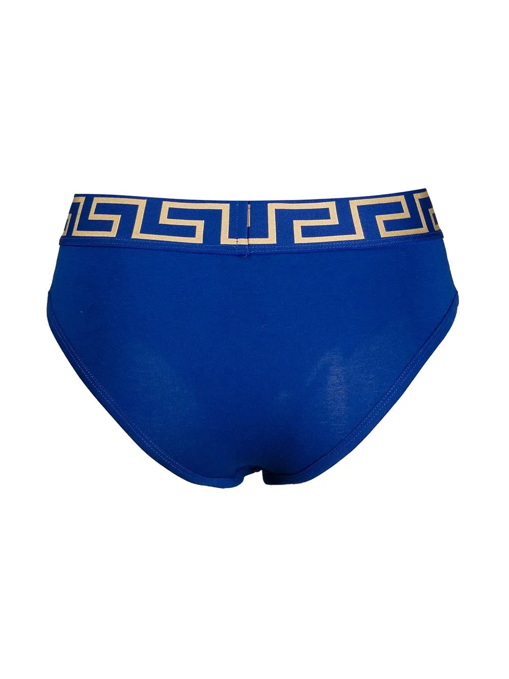 Versace Blue Greek Key Brief