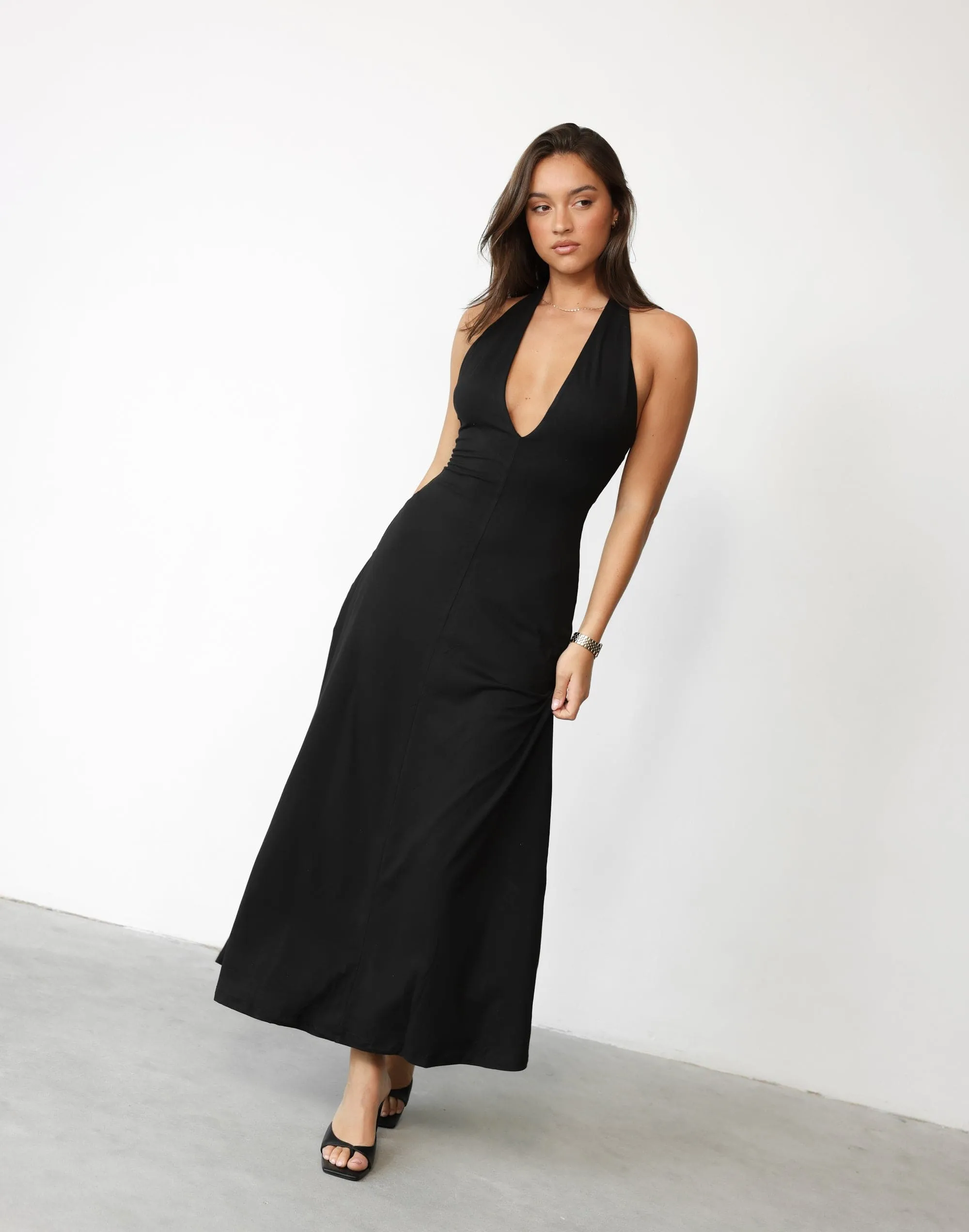 Victoria Maxi Dress (Black)