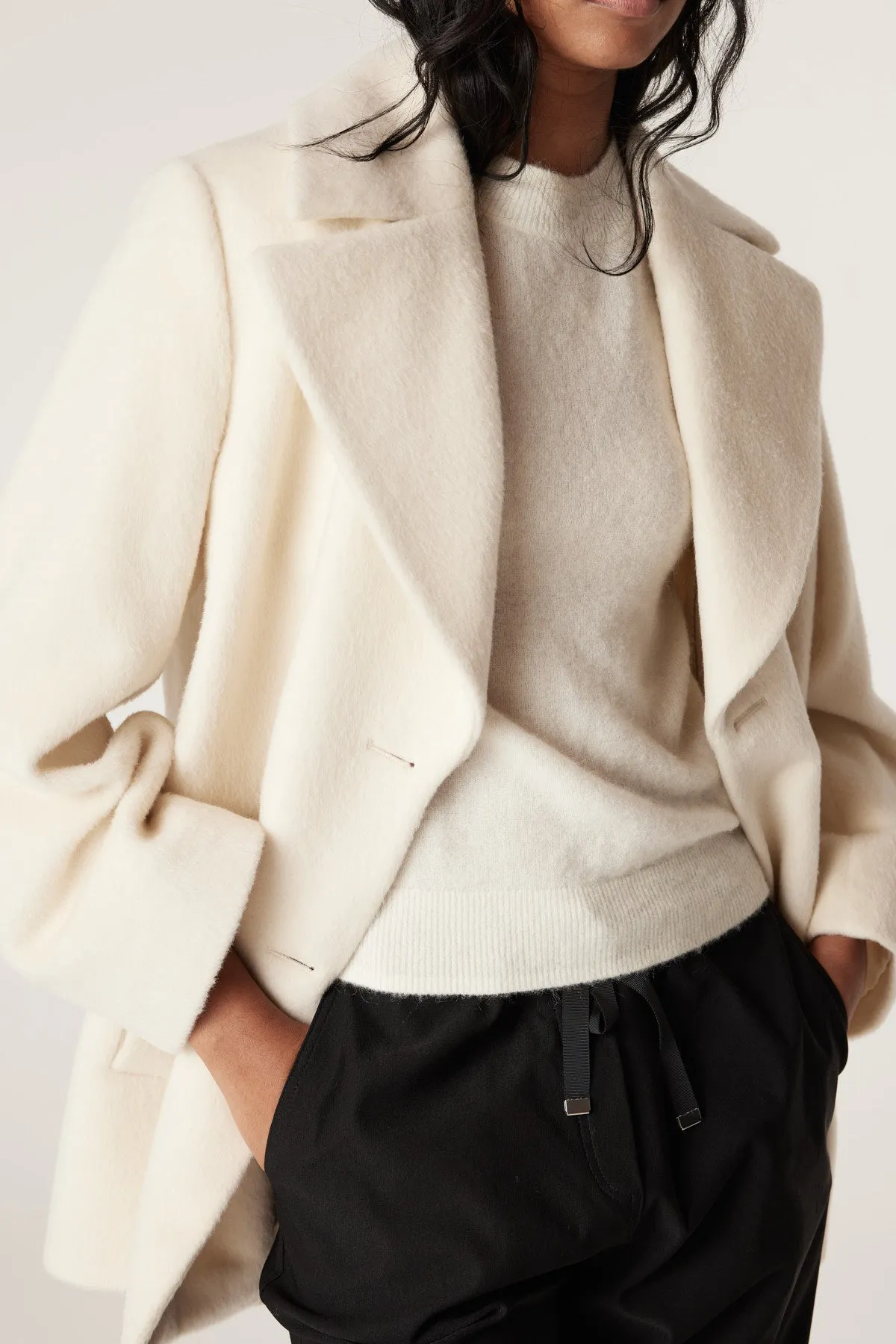 Vicuna Coat - Winter White