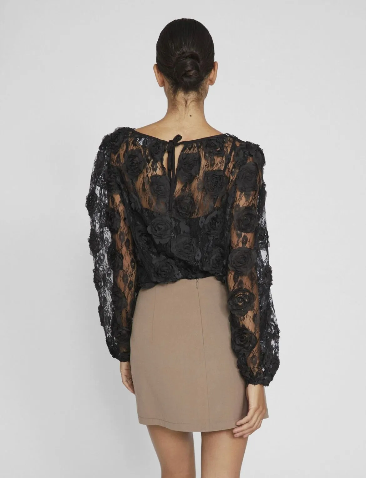 Vila Flower detail lace top 14097630