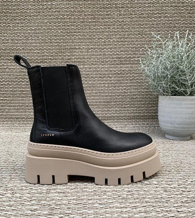 Vitello Black Nature Chelsea Boots