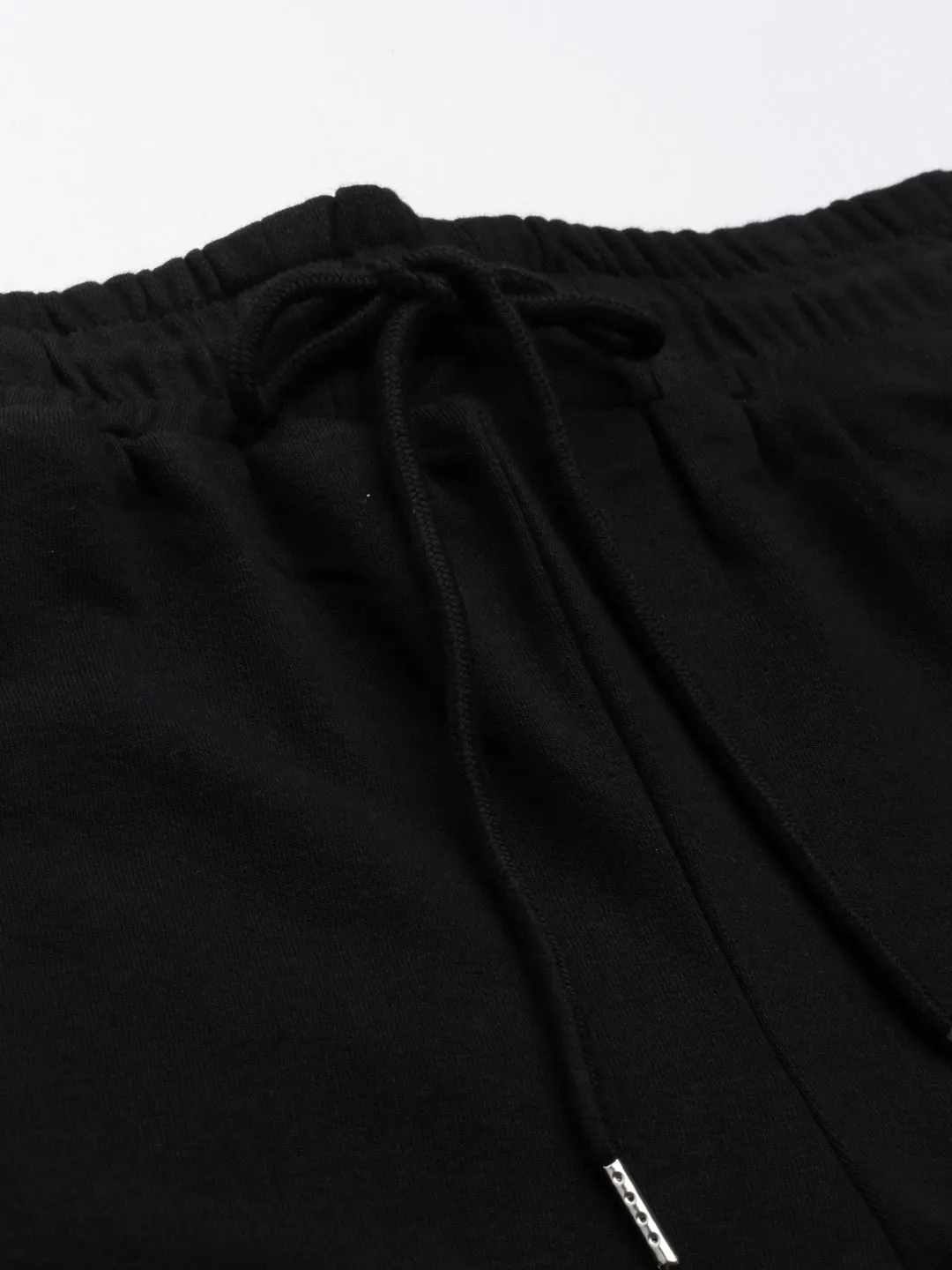 Women Black Solid Track Pant