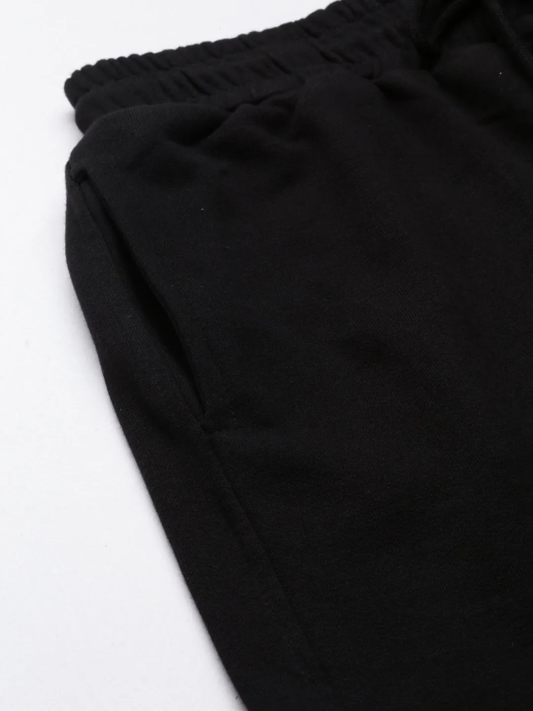 Women Black Solid Track Pant