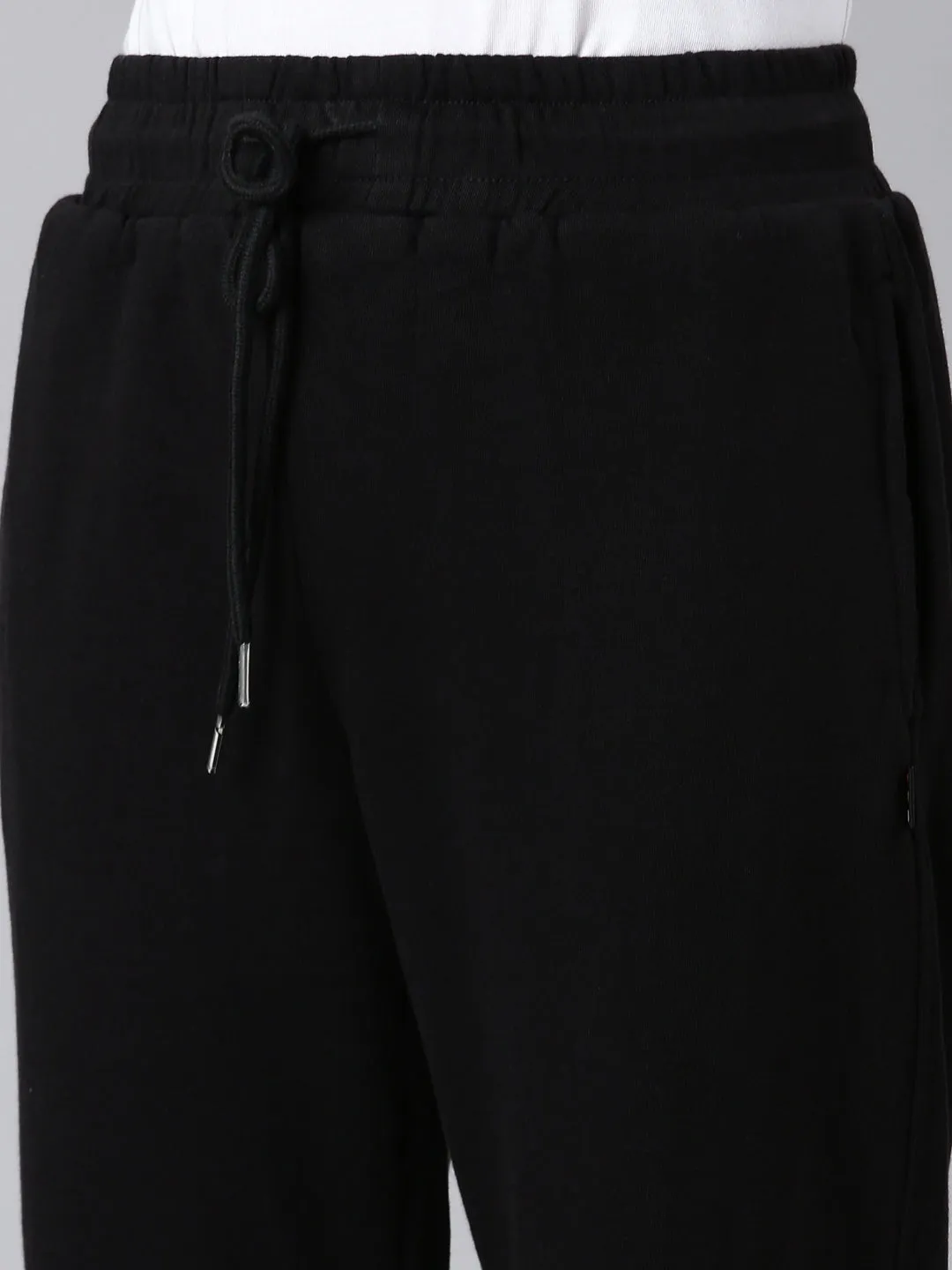 Women Black Solid Track Pant