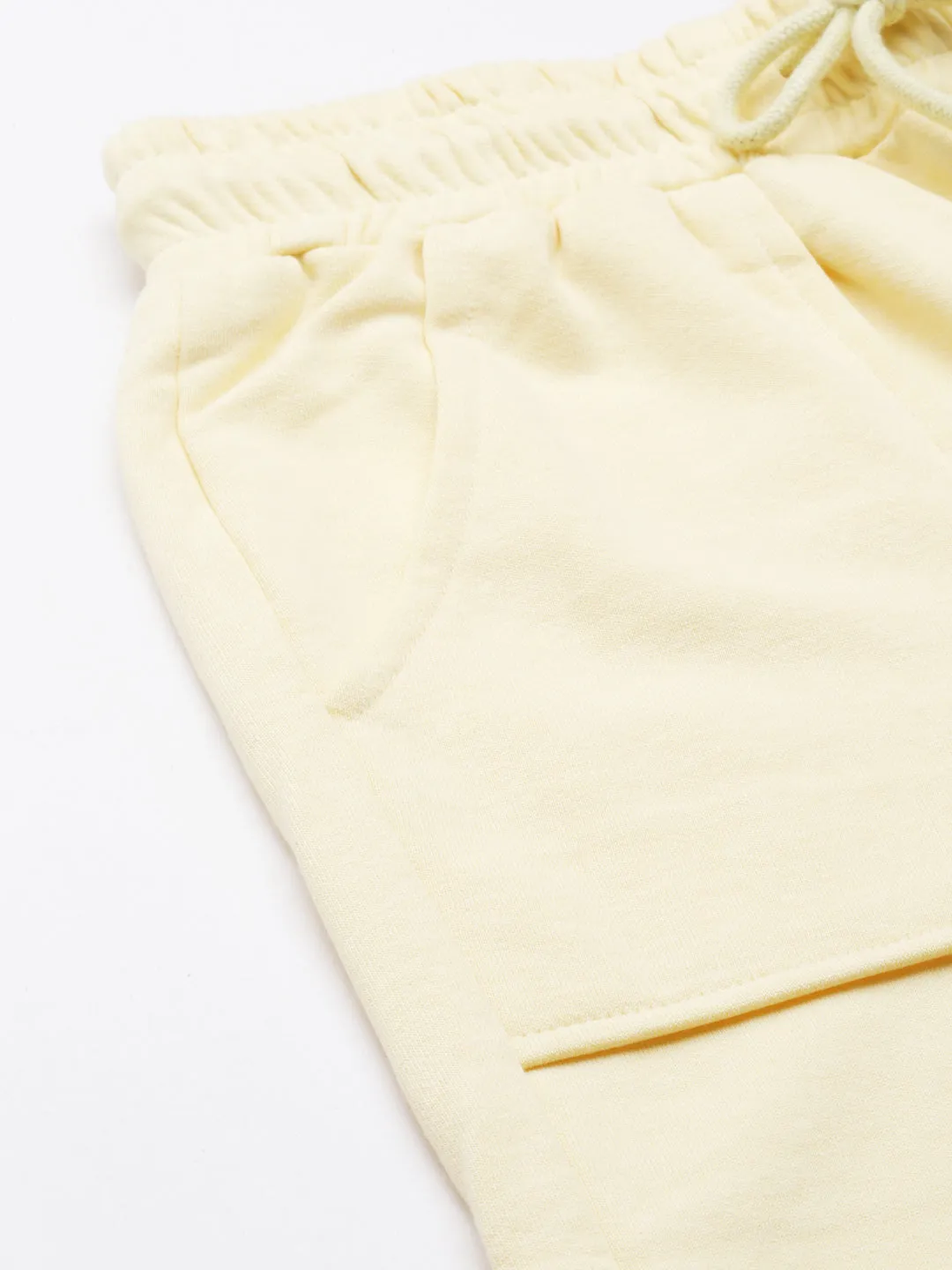 Women Yellow Solid Track Pant