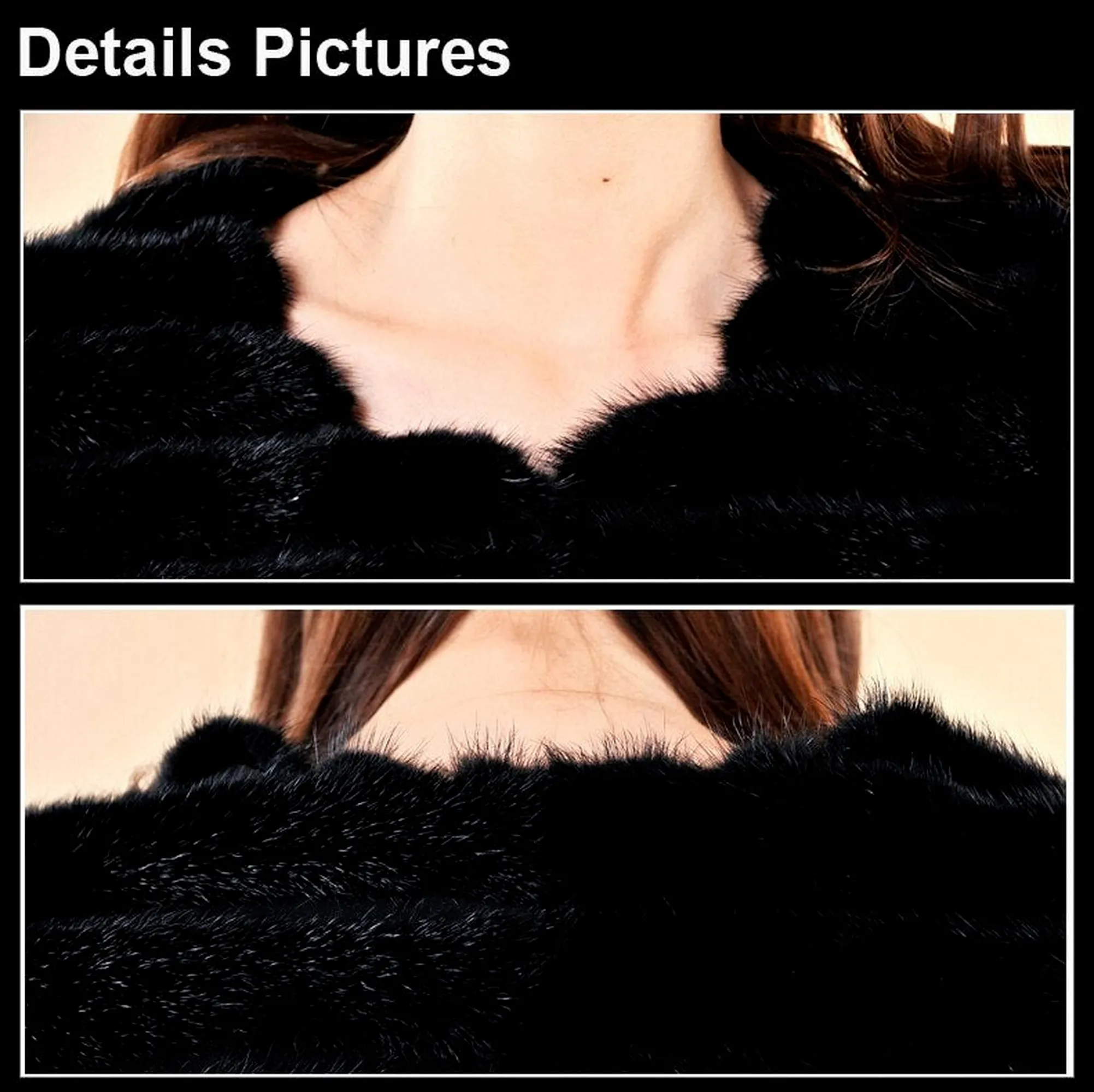 Women's Natural Mink Fur Coat Women Half Sleeve Stripes Female Short Overcoat 13086