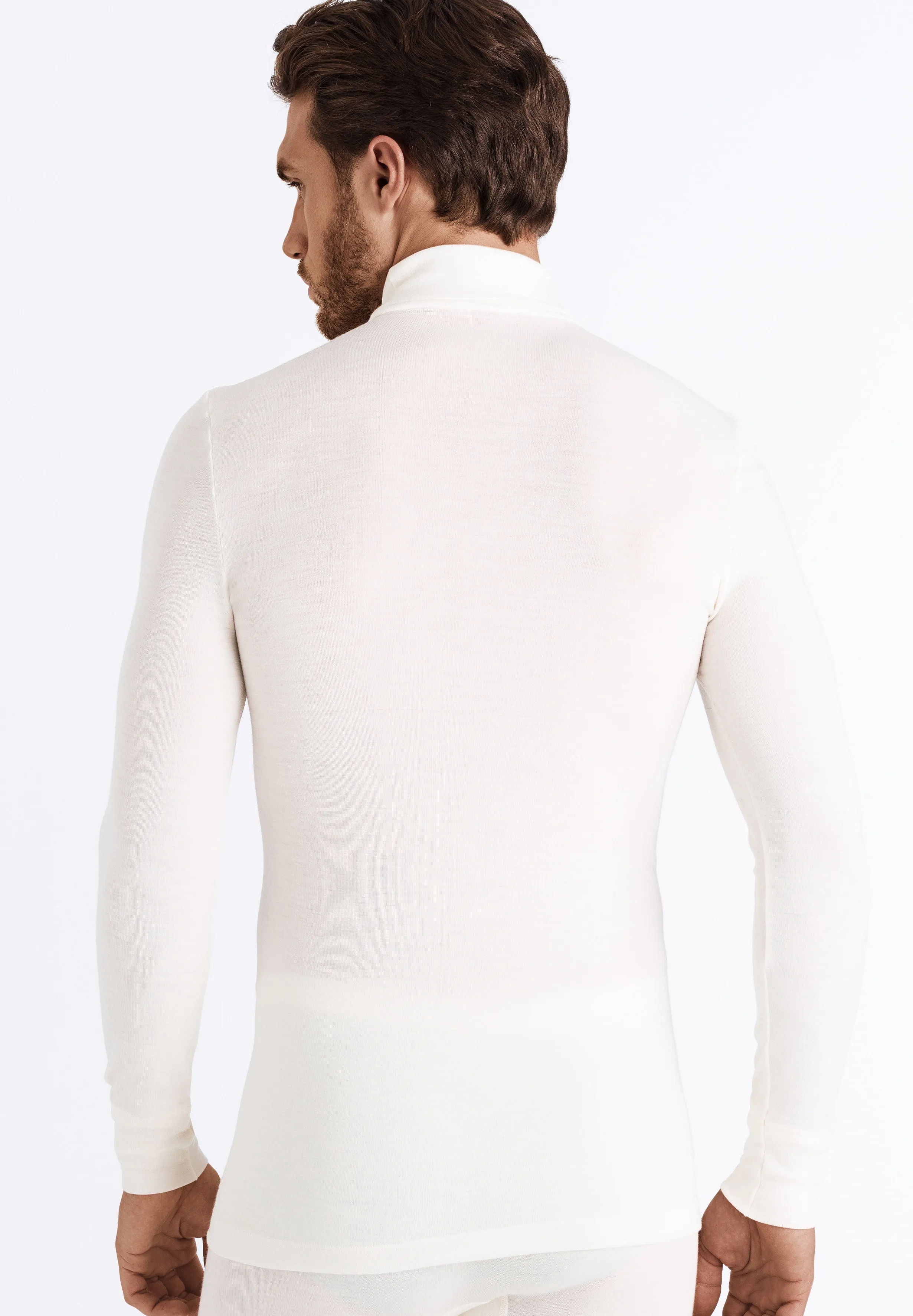 Woolen Silk M Thermal Turtleneck | Cygne 73403-795