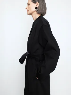 Wrap Coat in Black