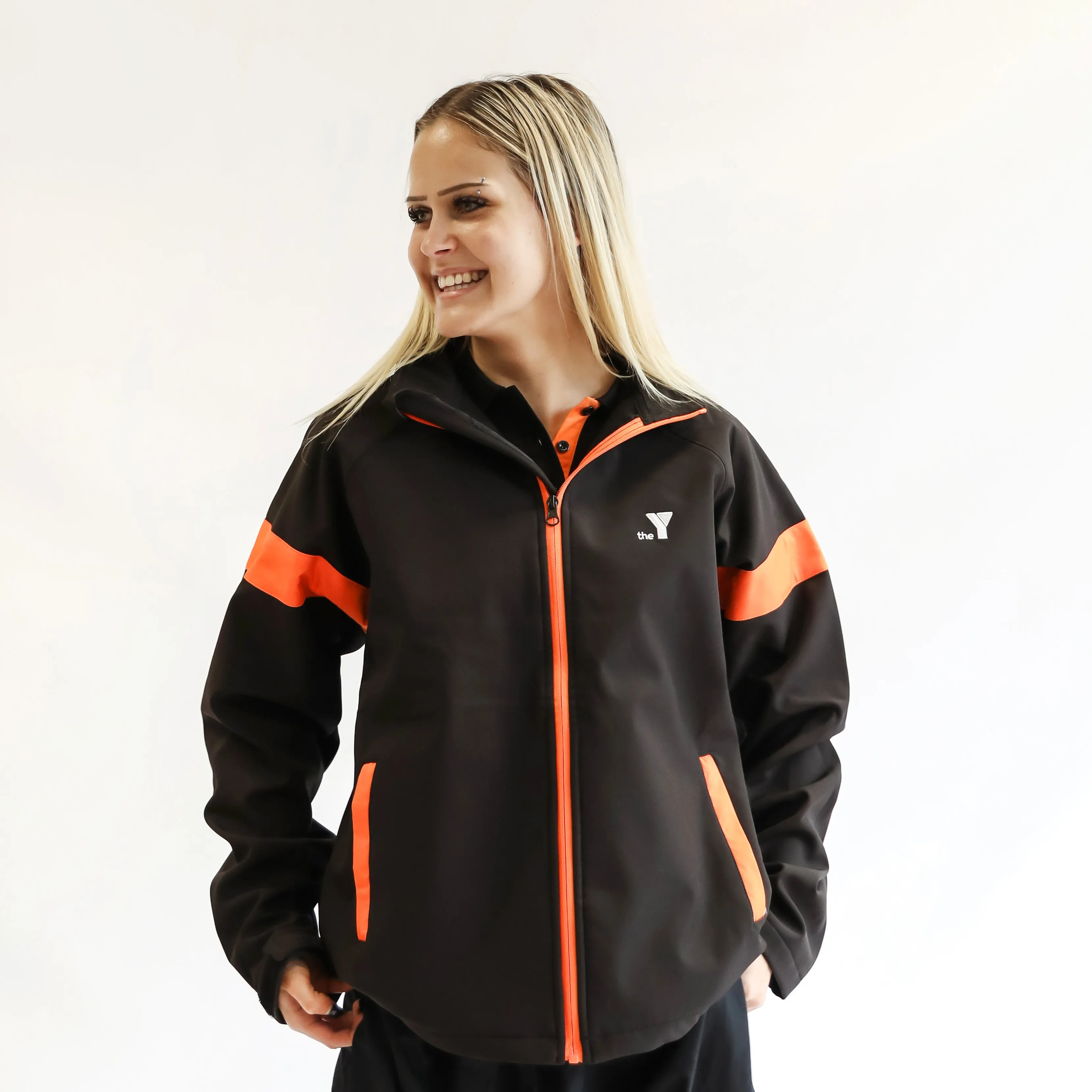 Y Track Jacket - Black/Orange (REC)