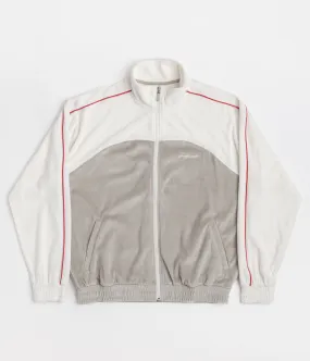 Yardsale Velour Track Jacket - Cream