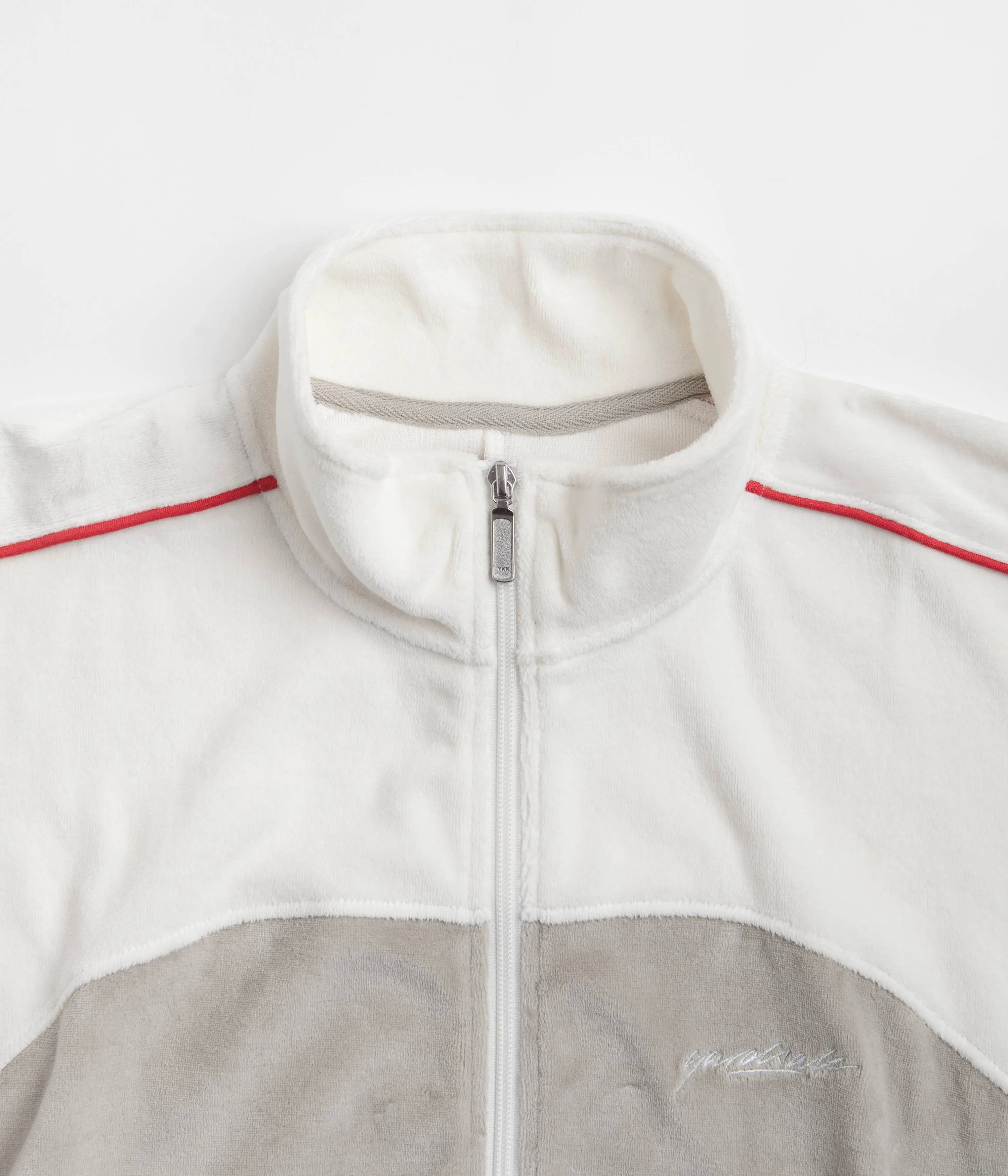 Yardsale Velour Track Jacket - Cream