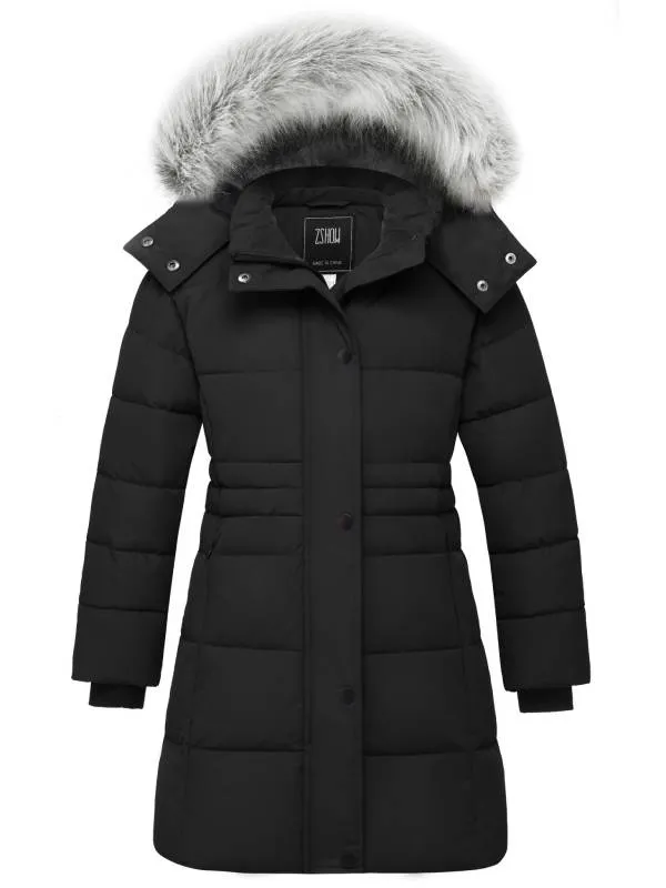 ZSHOW Girls' Long Winter Parka Coat